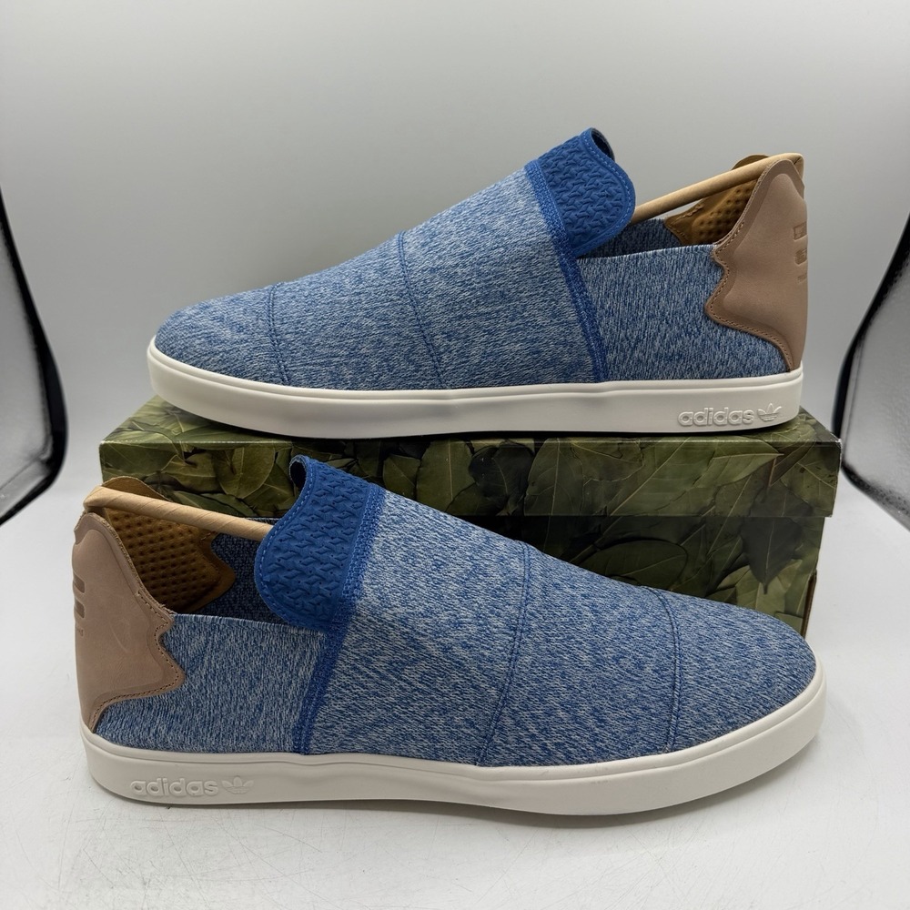 Adidas X Pharrell Williams Vulc Lace Up PW Shoes Mens Sz 11 Blue Sneakers AQ5782